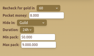 Hide Gold Tab
