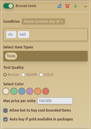 Buy Rule