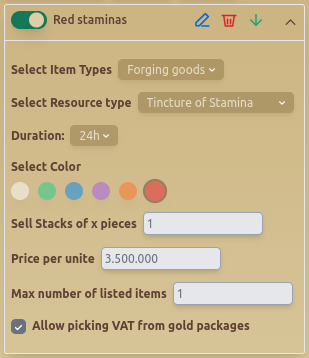 Sell Rule